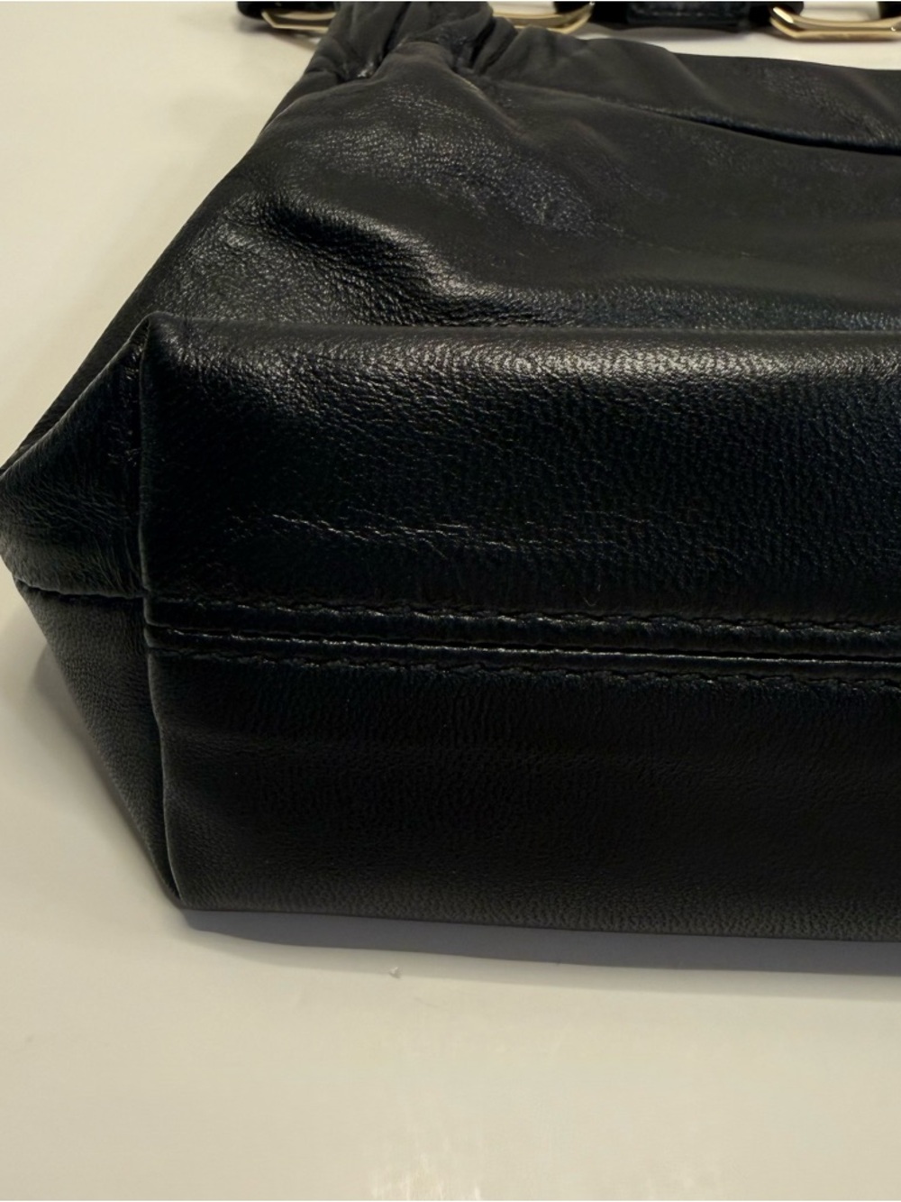 Anine Bing Kate Small Leather Shoulder Bag Black AB Logo Chain Strap - Picture 8 of 16